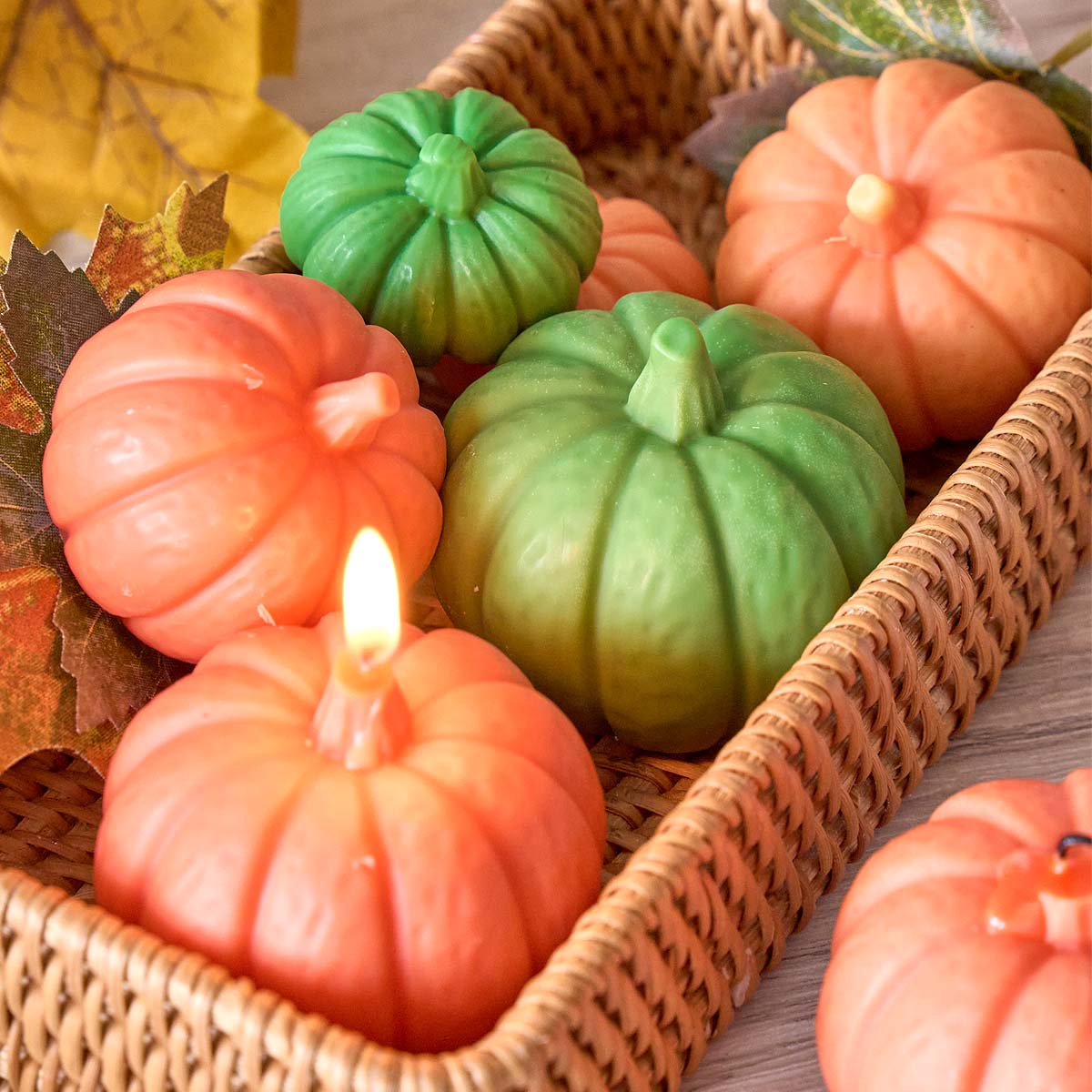 Soap Making Gifts - ฮาโลวีนเทียนฟักทองแม่พิมพ์ซิลิโคน DIY เทียนอโรมาสบู่เรซิ่นปูนปลาสเตอร์เครื่องประดับแม่พิมพ์งานฝีมือทำของขวัญ