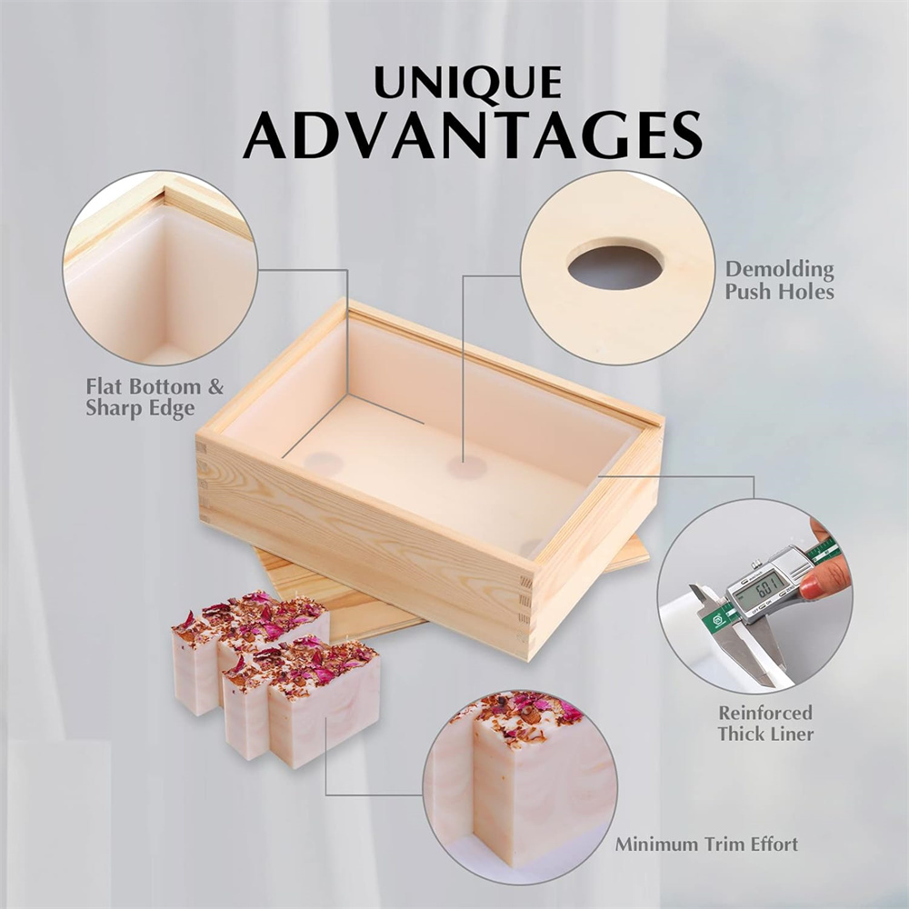 แม่พิมพ์สบู่ขนาดใหญ่สี่เหลี่ยม - Soap Making Instructions บทวิจารณ์และราคา