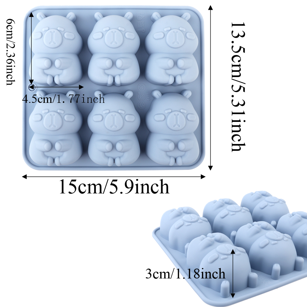 1 แม่พิมพ์ซิลิโคนรูปคาปิบาราสุ - Soap Making Instructions บทวิจารณ์และราคา
