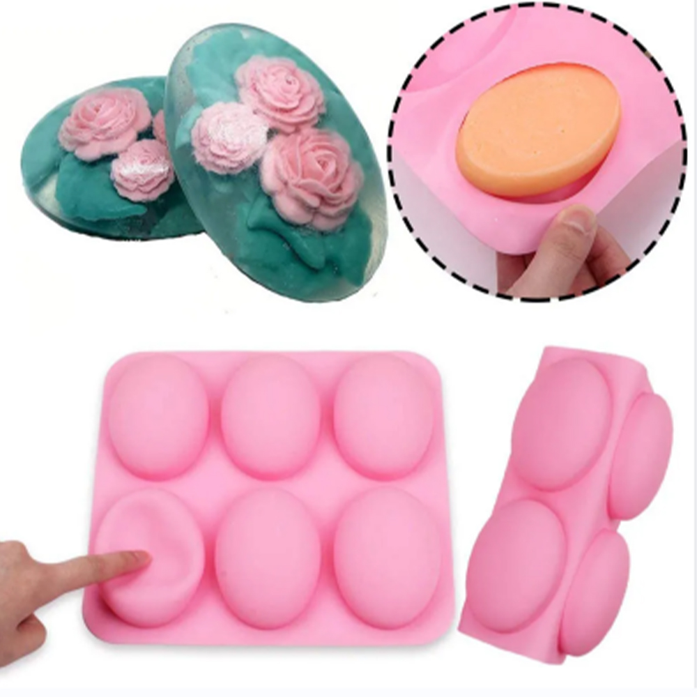 6 ฟันผุมัลติฟังก์ชั่นรูปไข่ซิล - Soap Making Instructions บทวิจารณ์และราคา