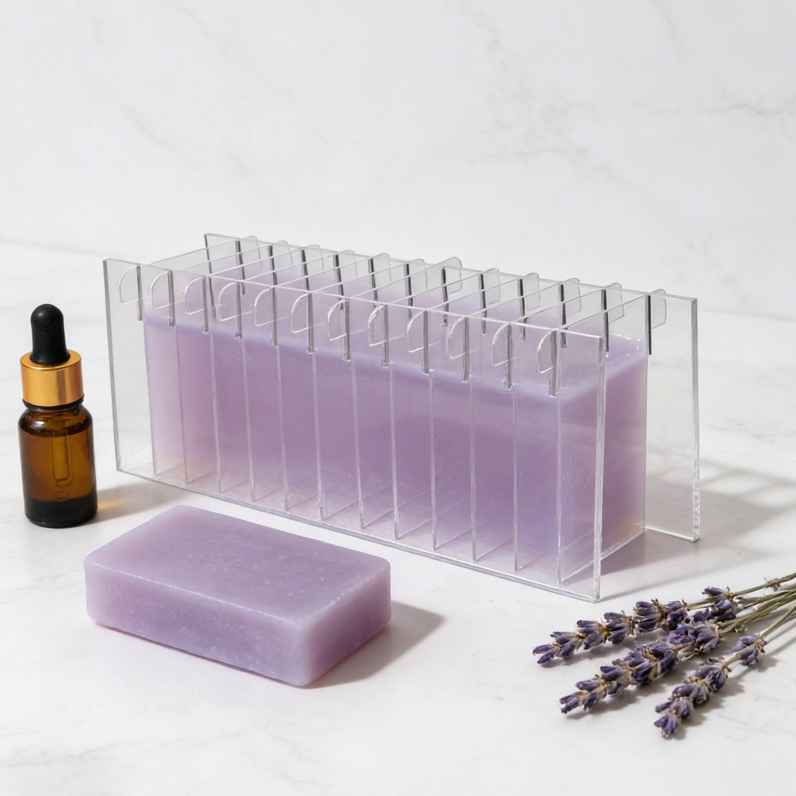 แผ่นอะคริลิคแบ่งสบู่สำหรับแม่พ - Soap Making Kit For Beginners บทวิจารณ์และราคา