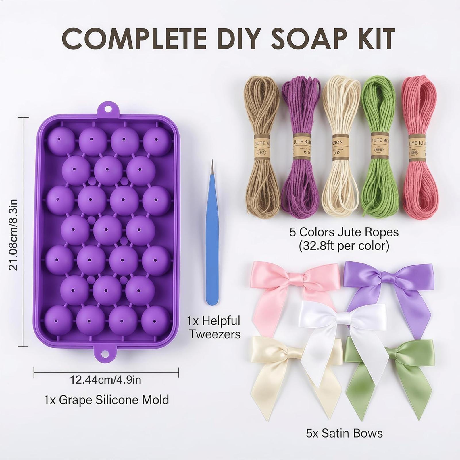 แม่พิมพ์สบู่รูปองุ่น แบบถอดออก - Soap Making Diy Kit บทวิจารณ์และราคา
